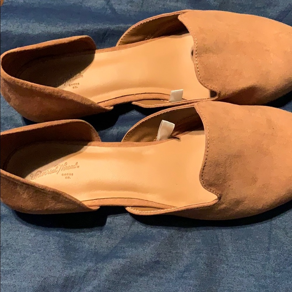 Tan Suede Universal Thread Dress Flats